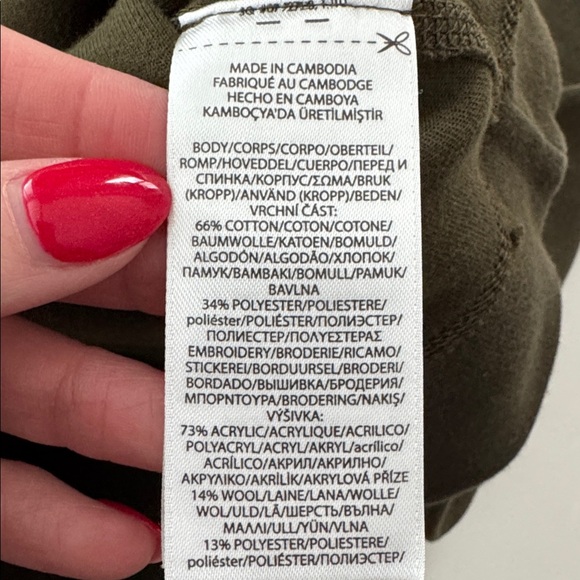 Polo by Ralph Lauren Dark Green Big Pony Camo Crewneck Sweatshirt, sz M (10-12) - Picture 6 of 7